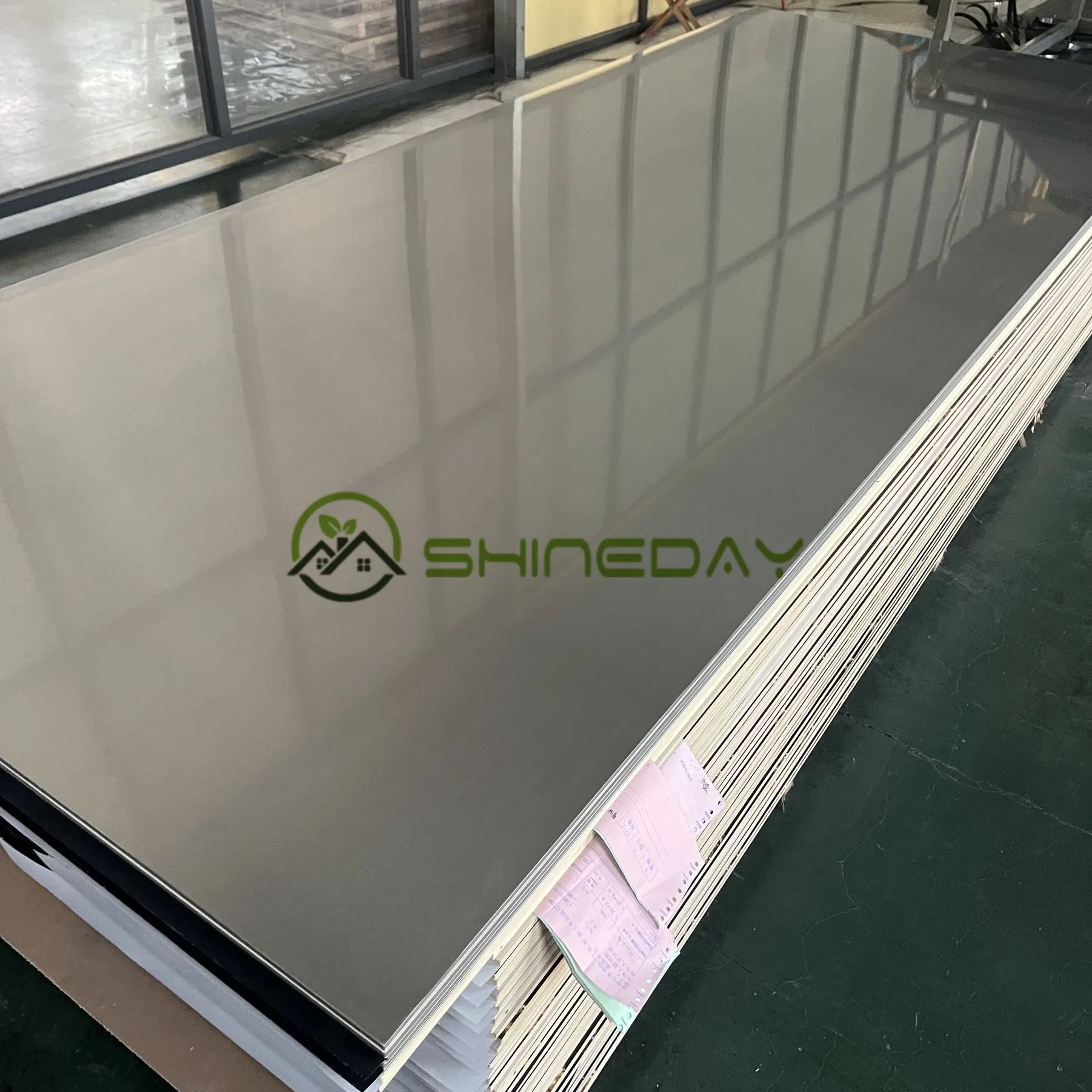 China Customized Carbon Crystal Foamed PVC Panel 8mm Hot Glue Bamboo Charcoal Board for Indoor Decor