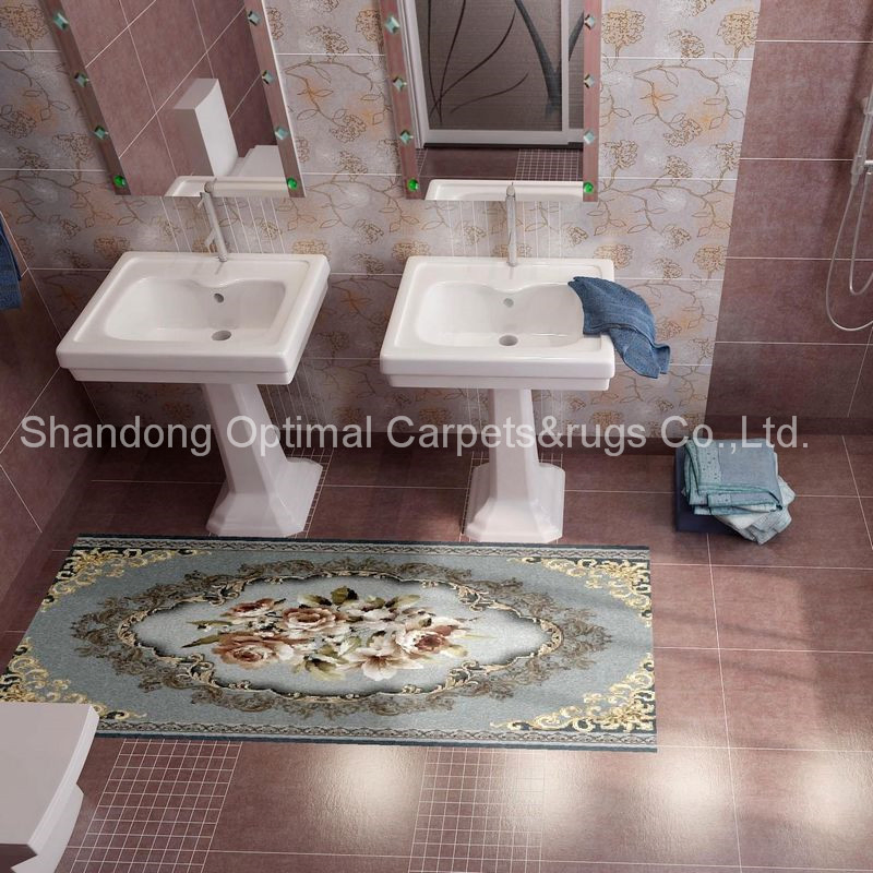 Printed Carpet/Rug/Mat for Bathroom/Bed Side/Kitchen with Vivid Printed in High Quality Competitive Price