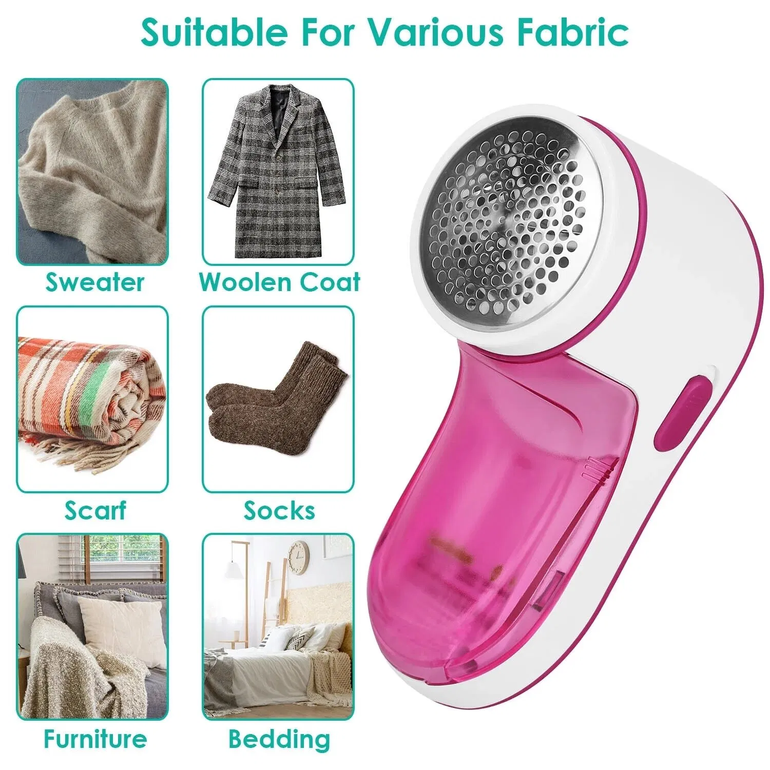 Manual Hair Removal Fabric Shaver Lint Roller Clothes Brush Portable Wooden Lint Remover Tools