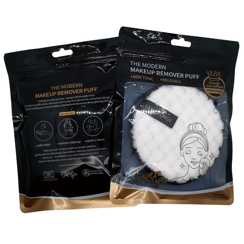 Hot Selling Eco Friendly Make up Remover Pads Reusable Water Microfibre Custom Eye Makeup Towel Remover Pad with Bag