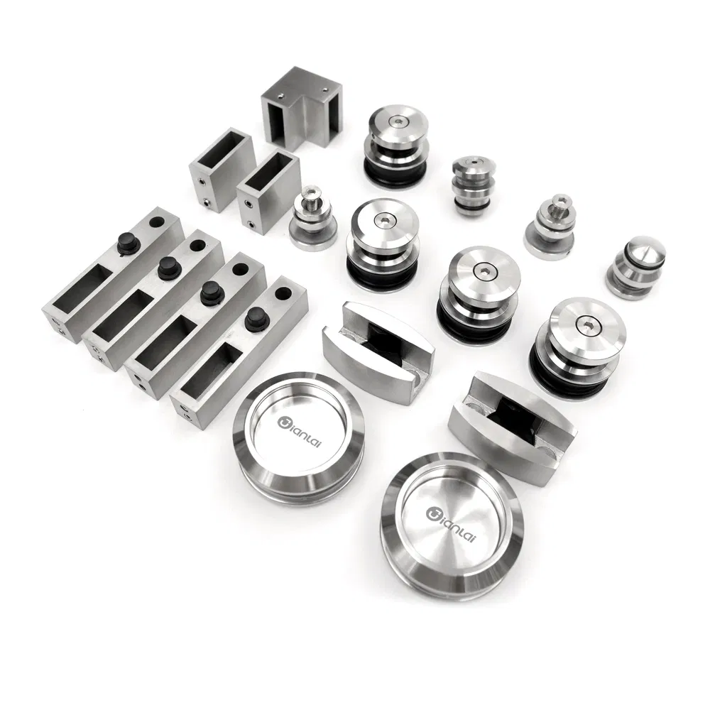 Stainless Steel Tempered Shower Glass Door Sliding Open Door Kit Shower Enclosure
