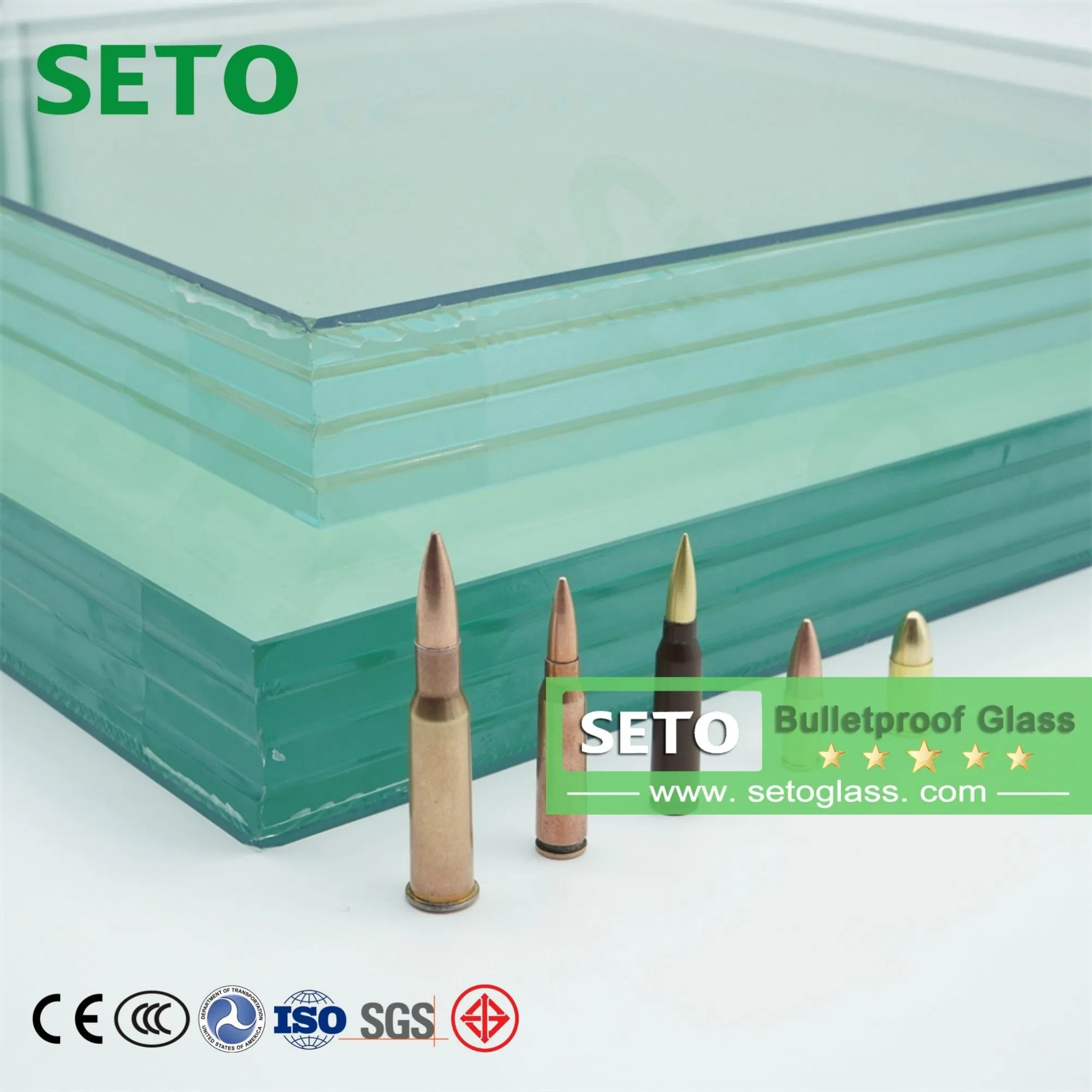 B6 Level Safe Clear Auto Vehicle Ballistic Protection Glass