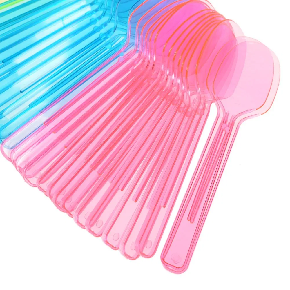 Eco-Friendly Disposable Plastic Milk Tea Spoons