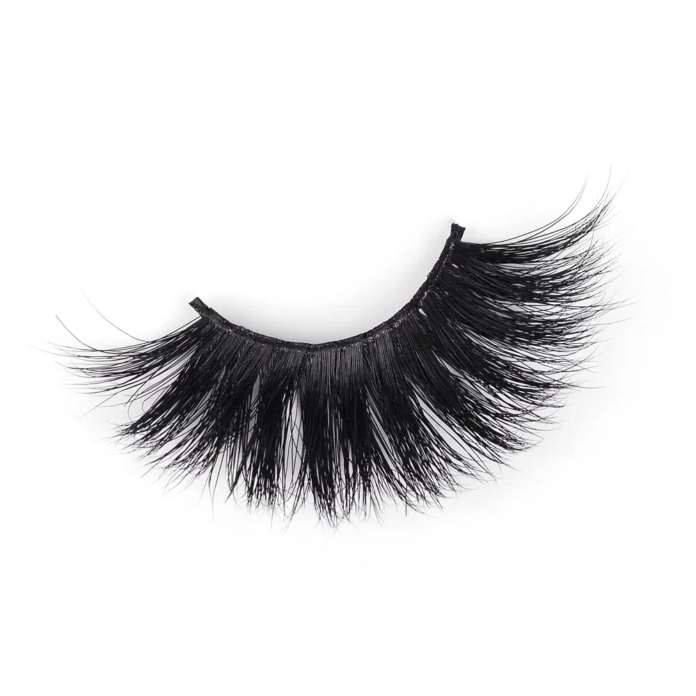 Vendor Wholesale False Eyelashes Full Strip Lashes Fake Eye Lash Private Label 3D Mink Vegan Faux Mink Fluffy Eyelash