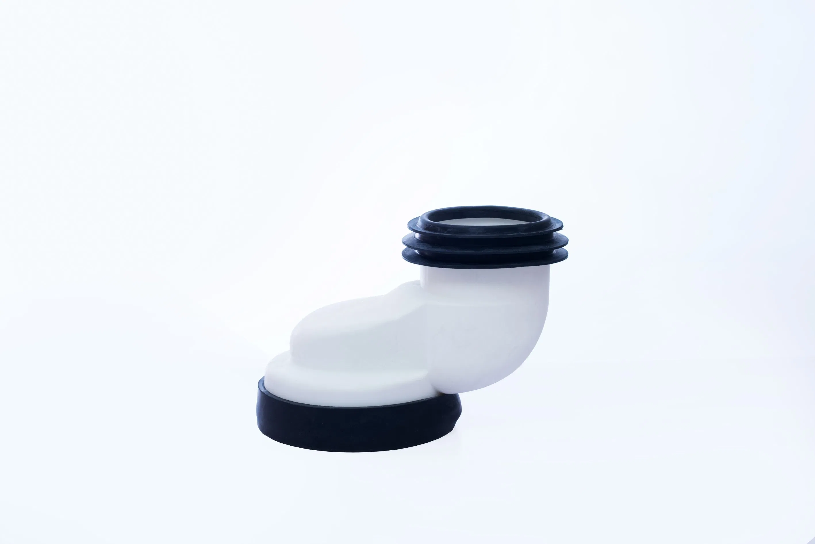 4" Shift 10cm Durable White Toilet Pan Connector - Universal Flexible Wc Drain Adapter for Bathroom Toilet Bowl Position Adjustment