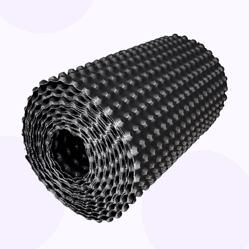 Waterproofing 8mm Plastic Dimple Drainage Board Dimple Drain Board for Underground Outdoor Wall Seepage Prevention
