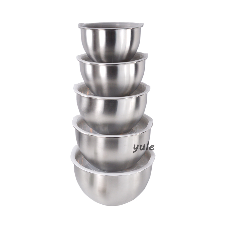 China Manufacturer Kitchenware Stainless Steel Fruit Mixing Bowl with Lid