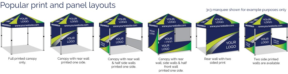 10X10 FT Custom Design Pop up Canopy Tent with 3PCS Printing Sidewalls Custom Gazebo Tent