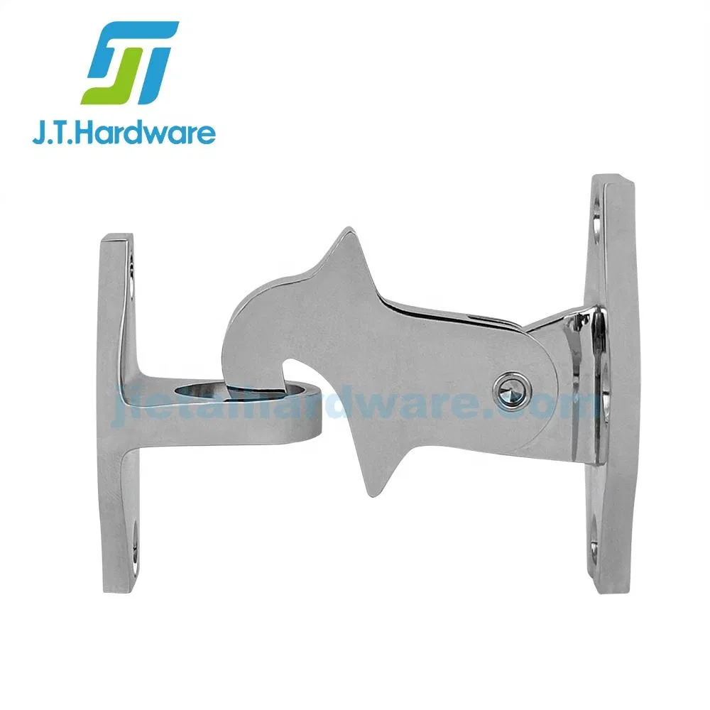 Wall Mount Hook and Eye Door Stop Holder Automatic Door Stop Latch Back