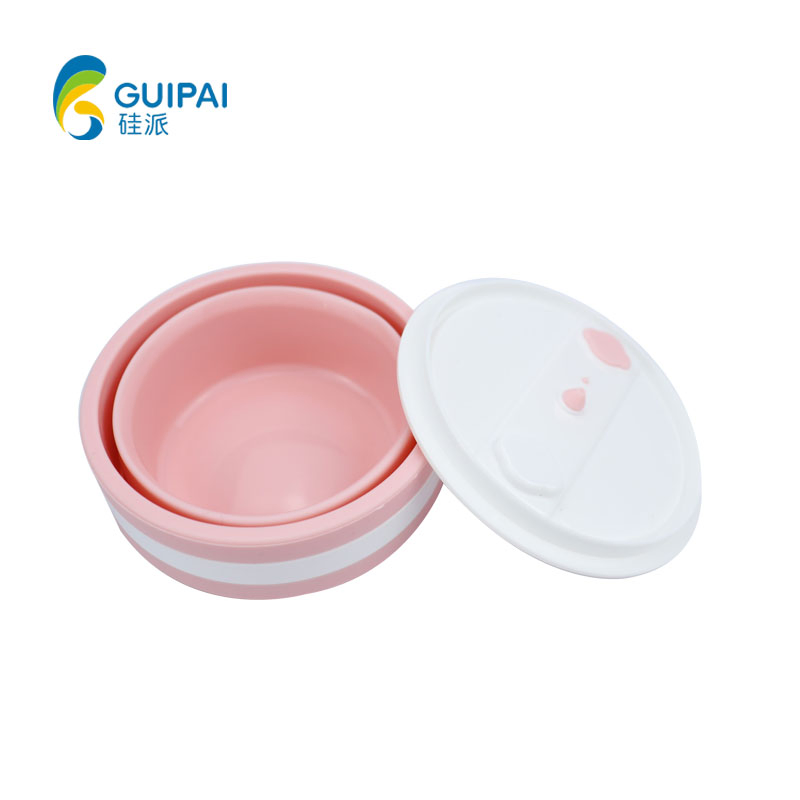 Wholesale Travel Camping Folding Silicone Water Coffee Cup Foldable Silicone Collapsible Coffee Cup