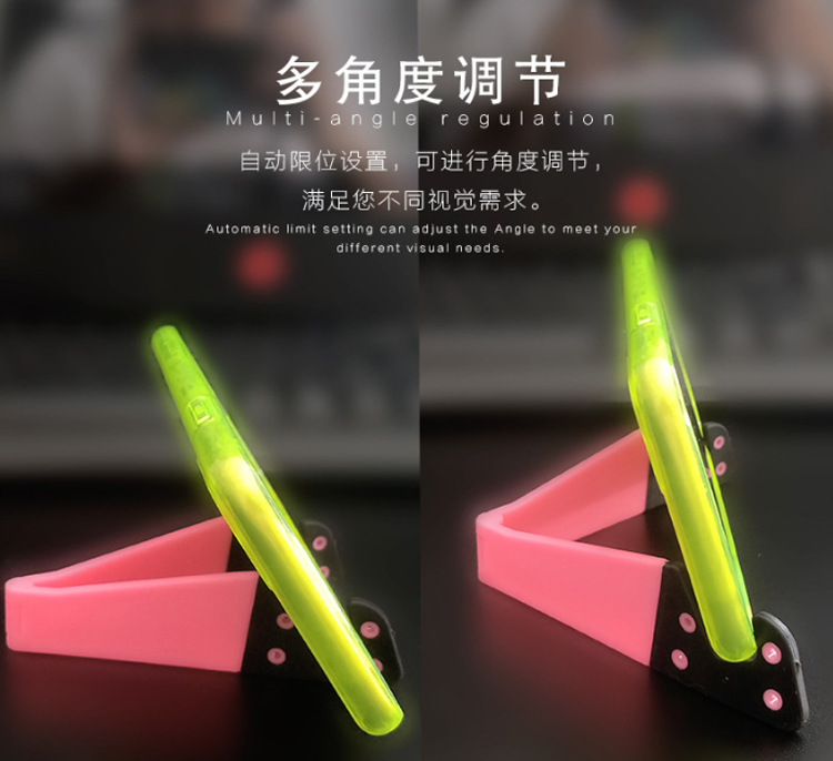 Custom V Shape Portable Cell Phone Stand Universal Pocket-Sized Smartphone Desk Mount Holder for Tablet PC Cell Phones
