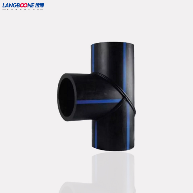 HDPE Pipe Fitting Fabricated 22.5 Deg PE Welded Segment Tee Fitting