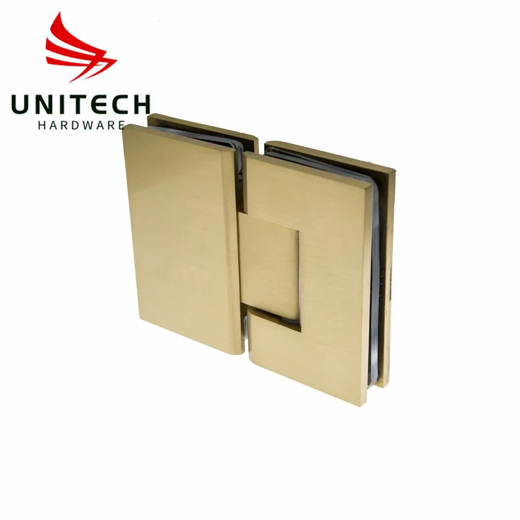 Stainless Steel 304 / Brass Shower Door Hinge 180 Degree Glass Door Clamp