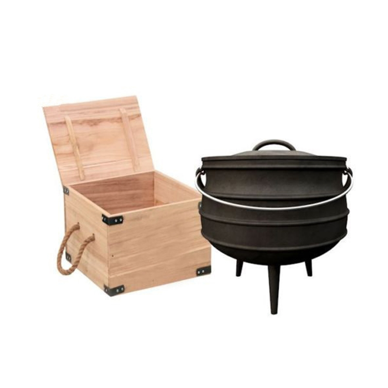 Чугунный котел Потье для готовки на огне