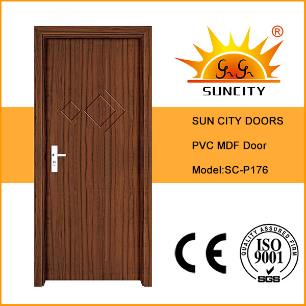 Modern PVC Interior Room Wood Door Panel