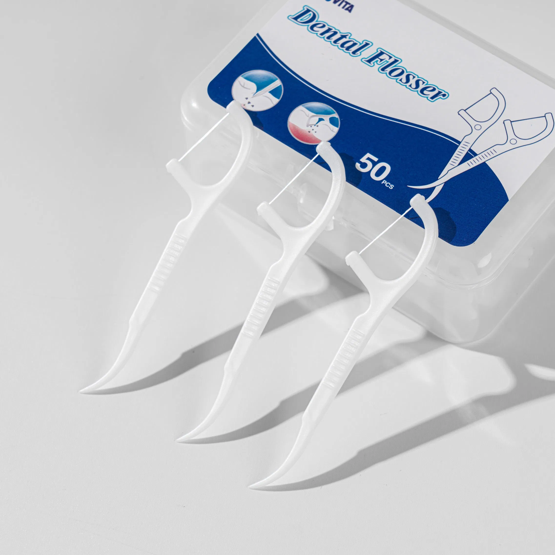 50PCS Oral Care Toothpick Flosser Dental Floss Pick Manufacturing