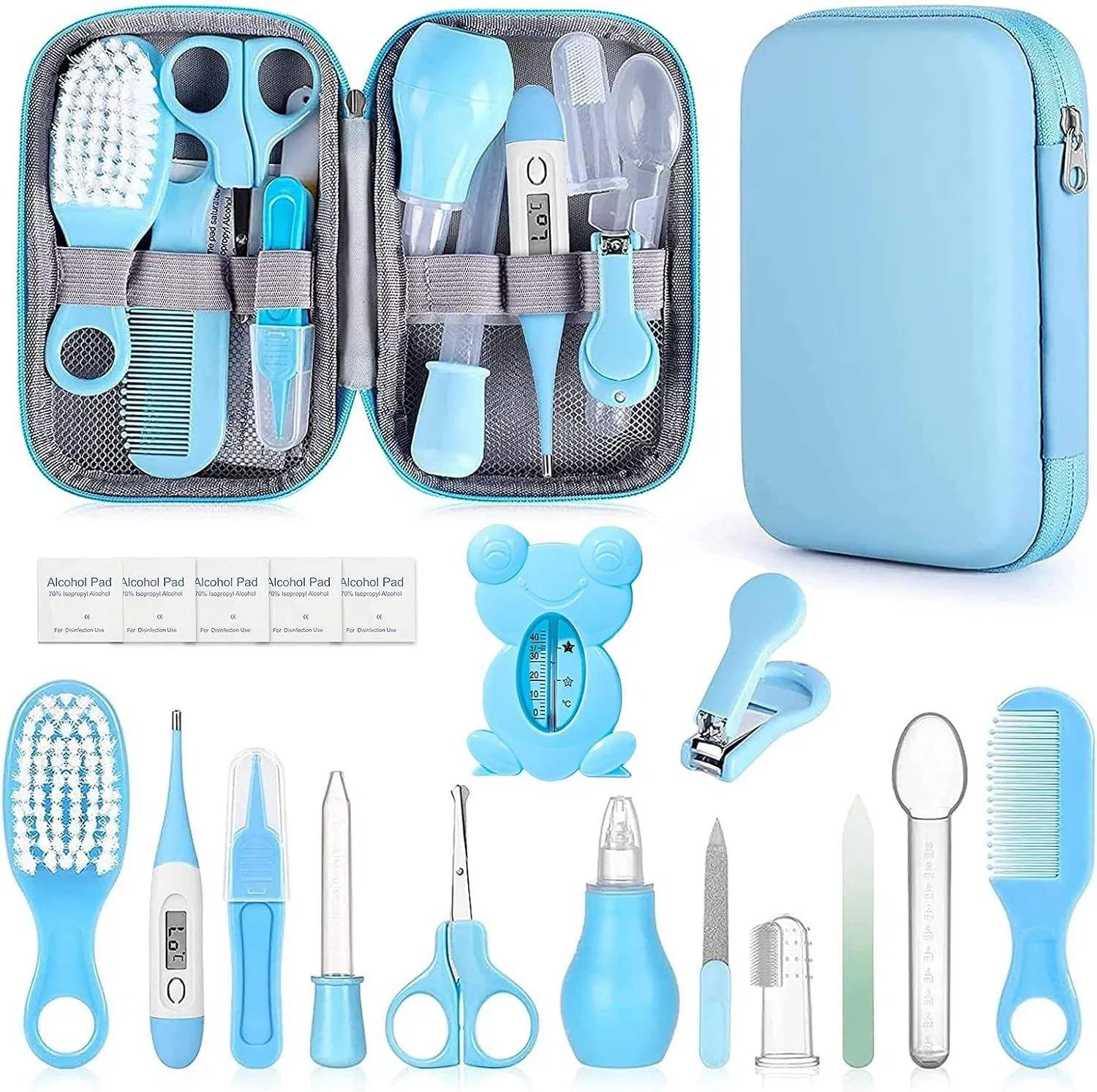 Newborn Baby Essentials Safety Care Set with Nasal Aspirator Grooming Kit
