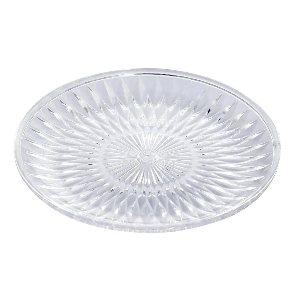 Lotus Flower Design Fruit Snack Plate Transparent Plastic PS/PC Material Fruit Plates