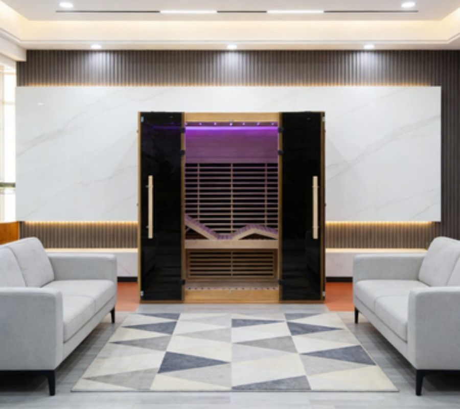 Инфракрасная сауна на 4 человек, углеродное волокно
