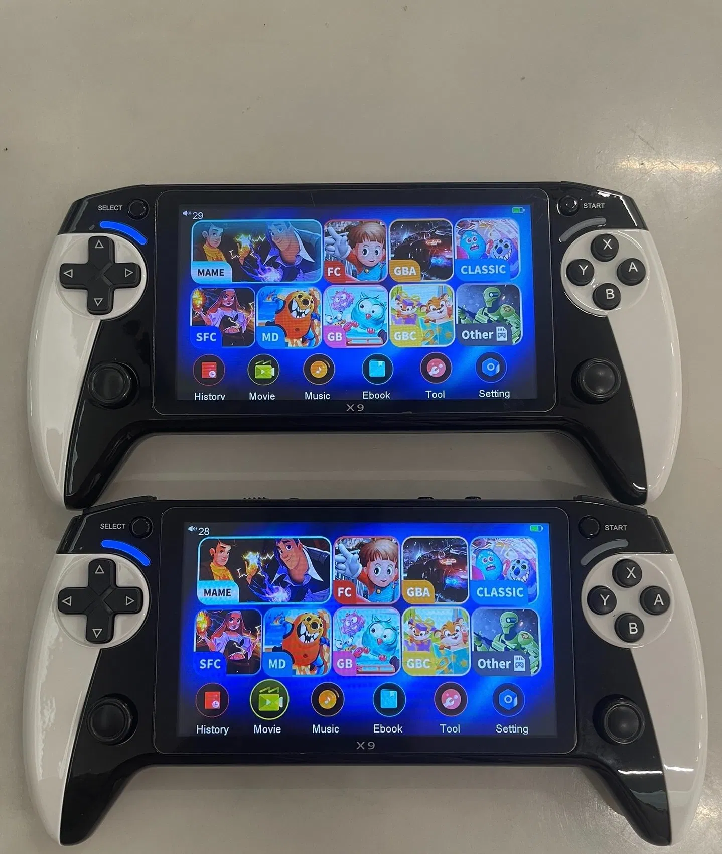 Портативная игровая консоль Retro X9 с двумя джойстиками