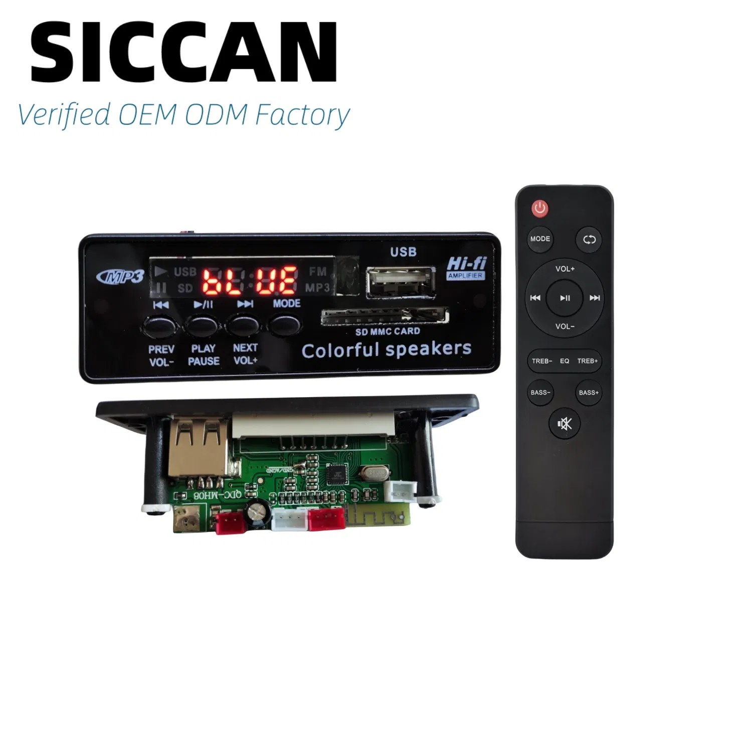 Плата MP3 плеера с Bluetooth, FM, AUX и пультом