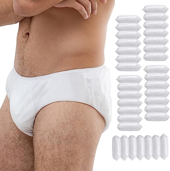 2026 New Trends Medical Grade Sterilized Men's Disposable Cotton Flat Underwear Hospital Travel SPA Salon Portable Cotton Underpants