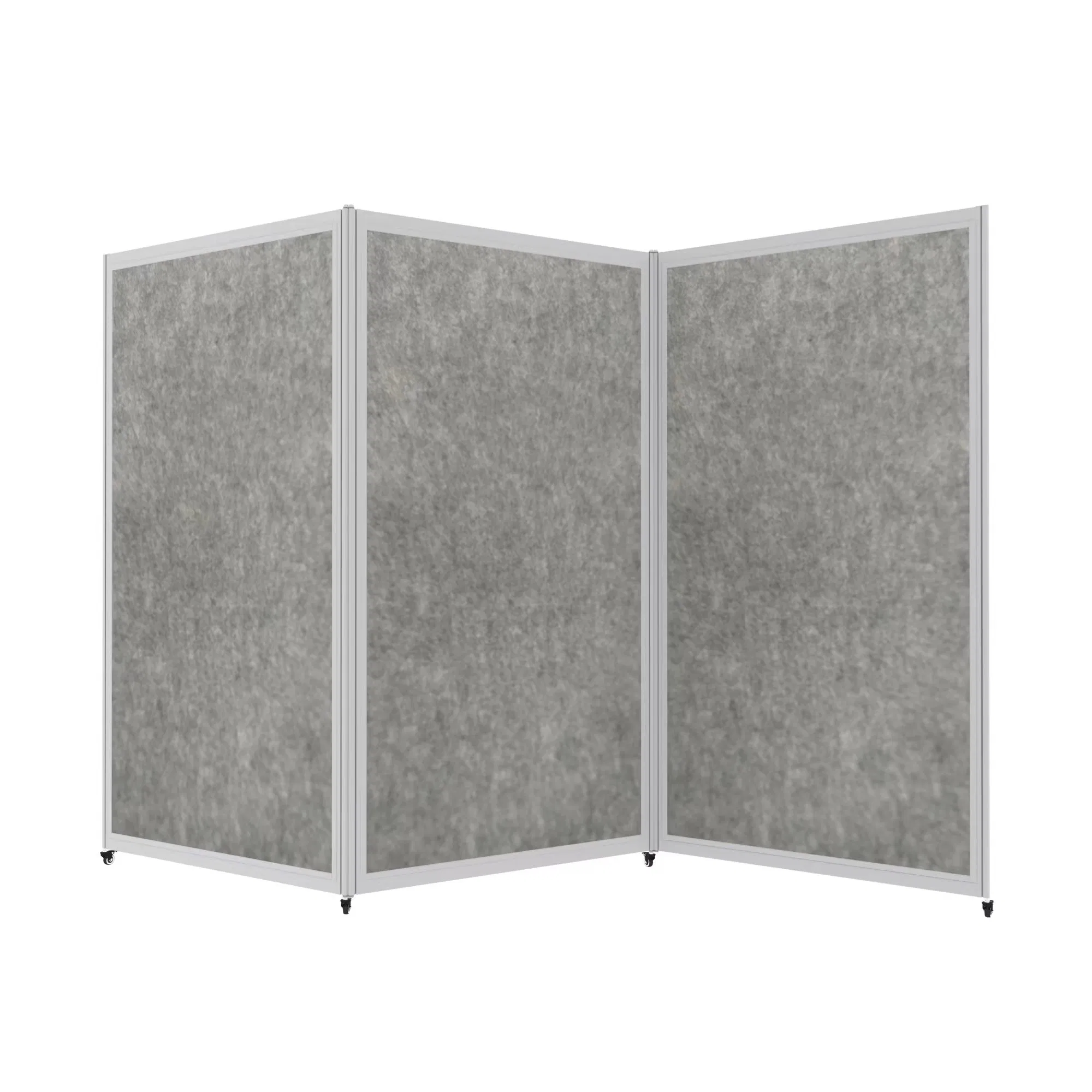 Acrylic&Glass Screen Wall Moveable with Whell Colorful Foldable Panel