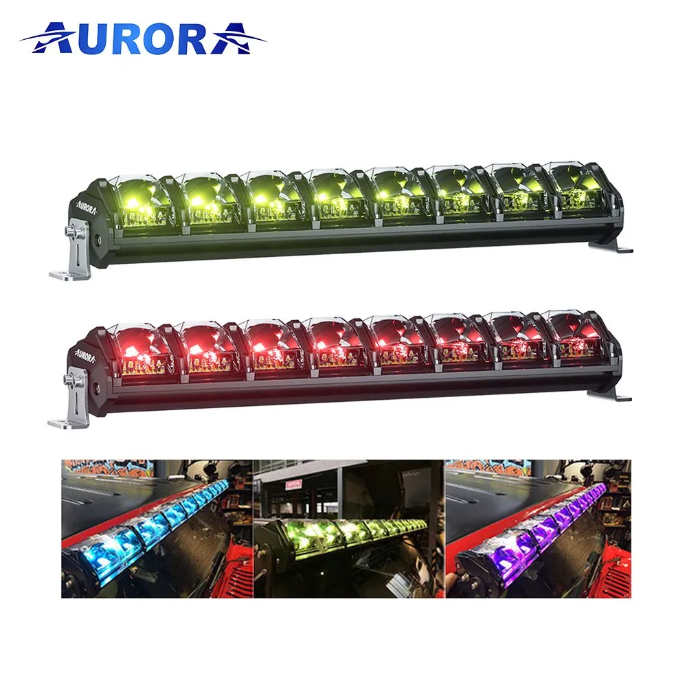 Aurora Spot Flood Combo Modular LED Light Bar for Jeep Wrangler UTV ATV