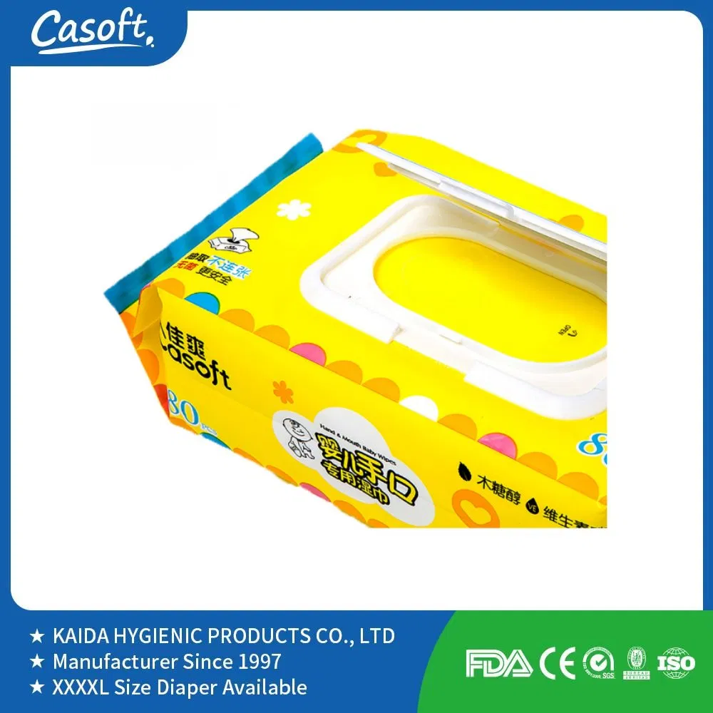 Casoft Top Selling OEM Factory Price High Quality Soft Skin Friendly Cleaning Baby Wipes Manufacturer in China