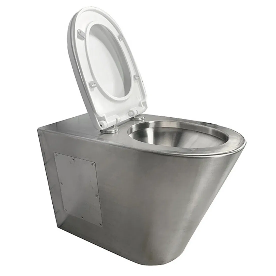 American Style Wall Hung P-Trap Toilet Stainless Steel Prison Toilet L Water Closet