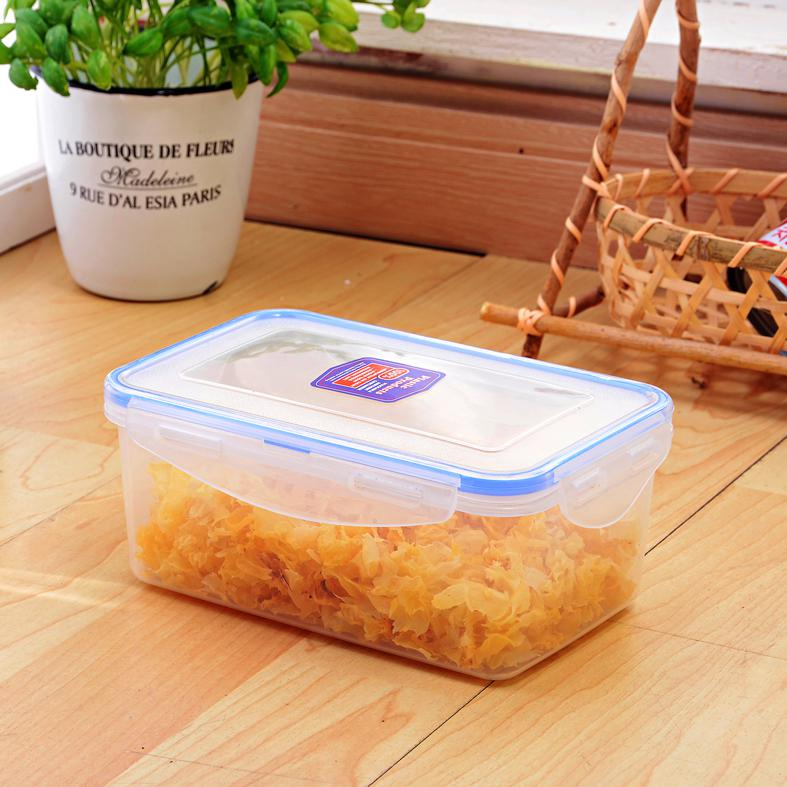 Low Price Food Packaging BPA Free Airtight Plastic Food Container Rectangular with Lid