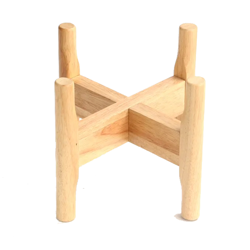 Modern Wood Flower Pot Stand Bamboo Plant Pot Stand for Home Decoration