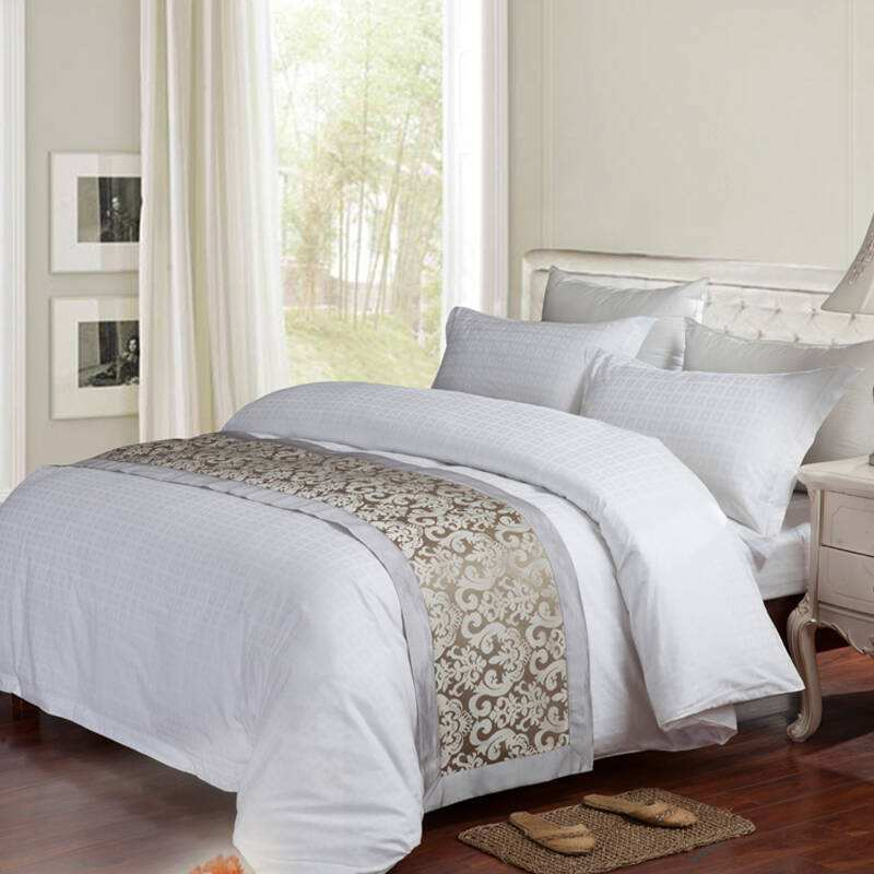 China Supplier Satin Soft Cotton King Size Standard Star Hotel Linen (JRD949)