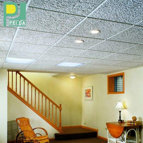 Decorative Building Materials Non-Combustible Mineral Fiber Ceiling Panel for House
