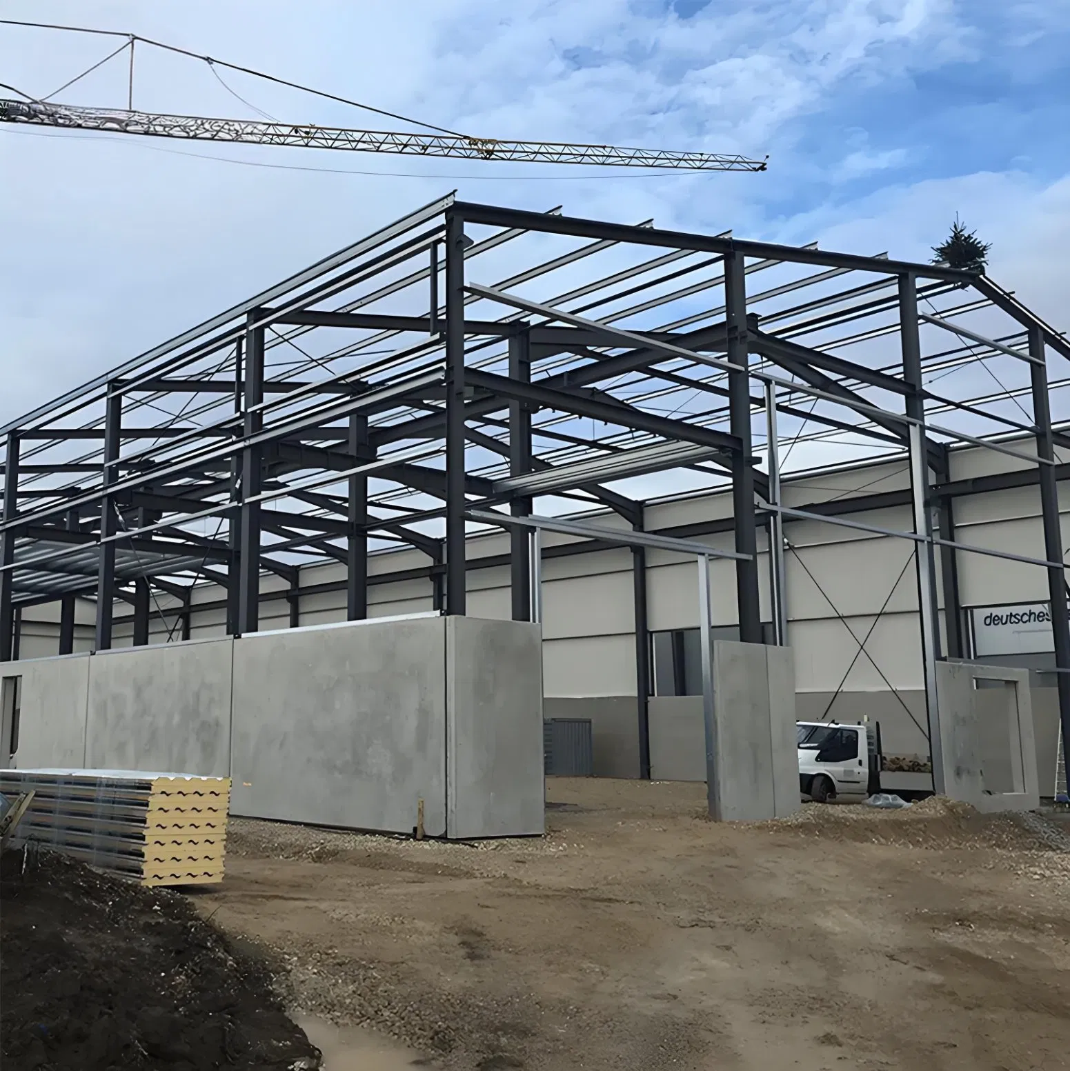 High Strength Steel Structure Carport Design and Installation of Canopy Parking Shed
