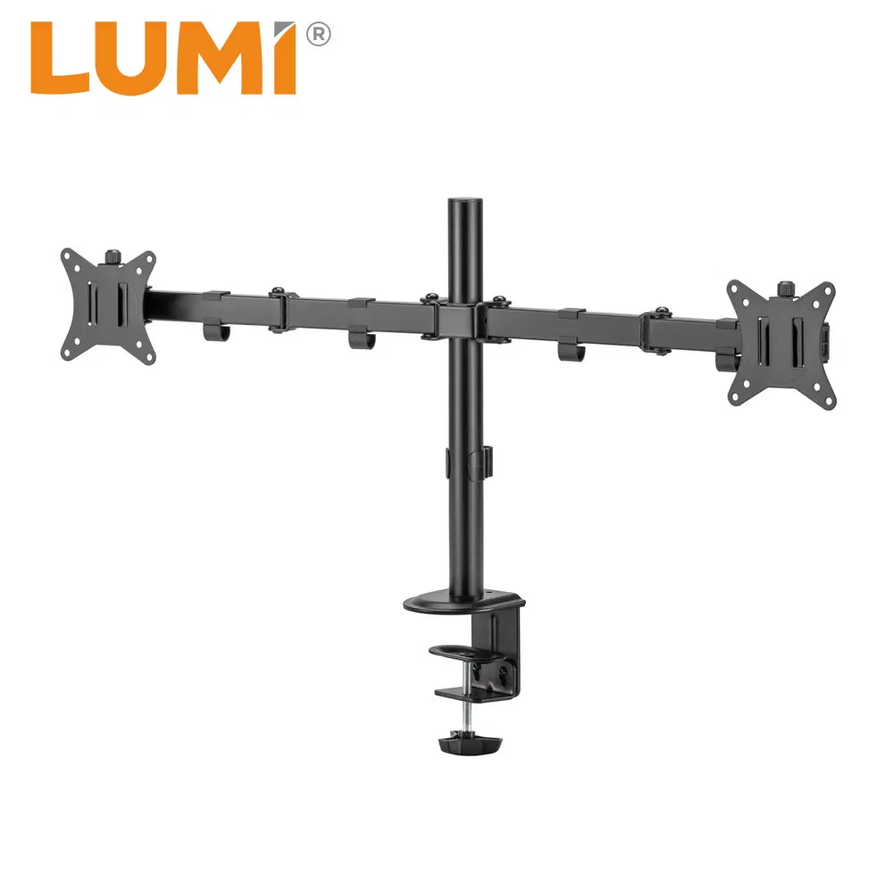 LUMI Economy Computer Desk Mount Adjustable Articulating Monitor Stand Arm