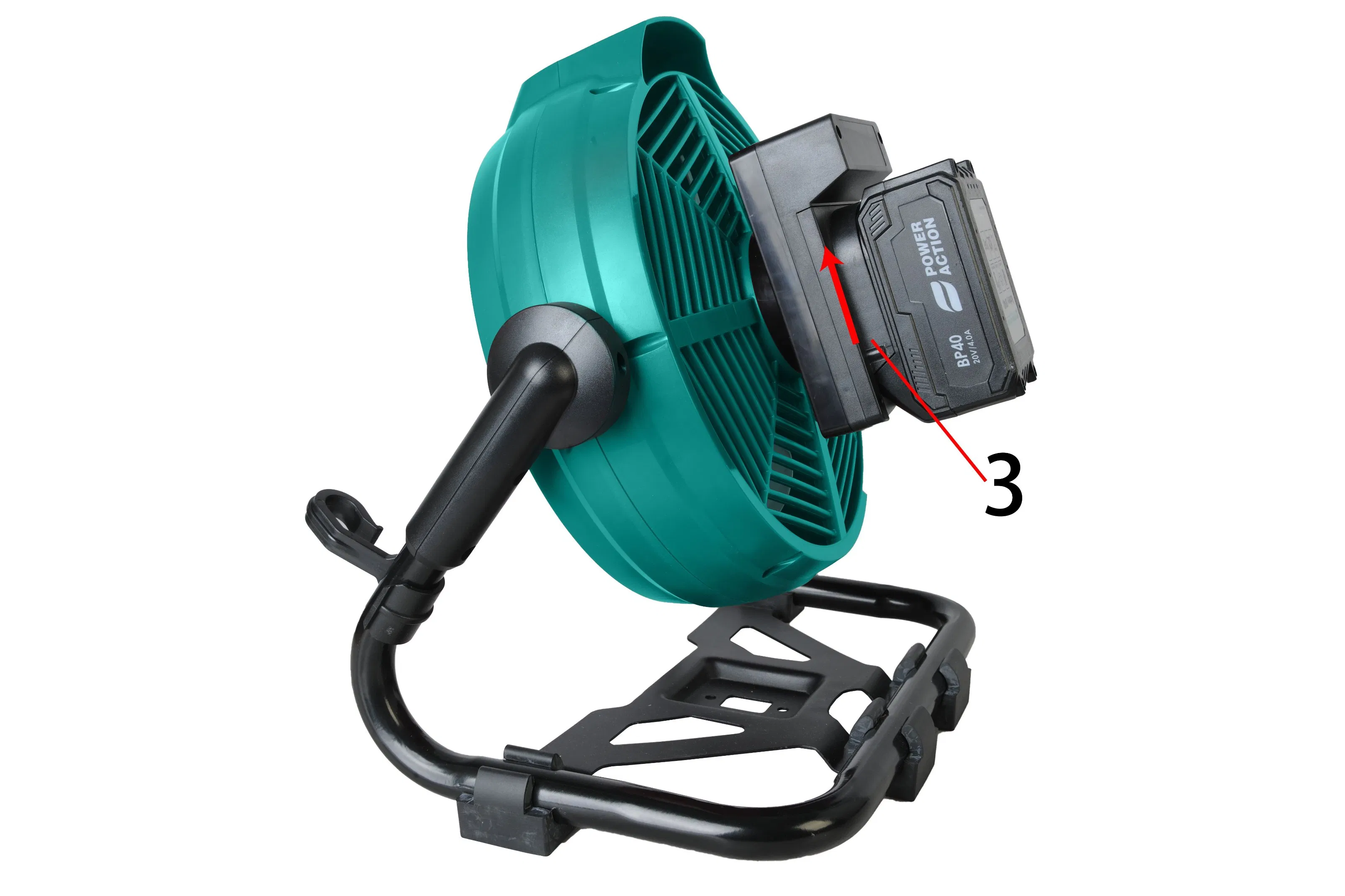 20V Electric Rechargeable Lithium Battery Outdoor Industrial Small Cordless Fan