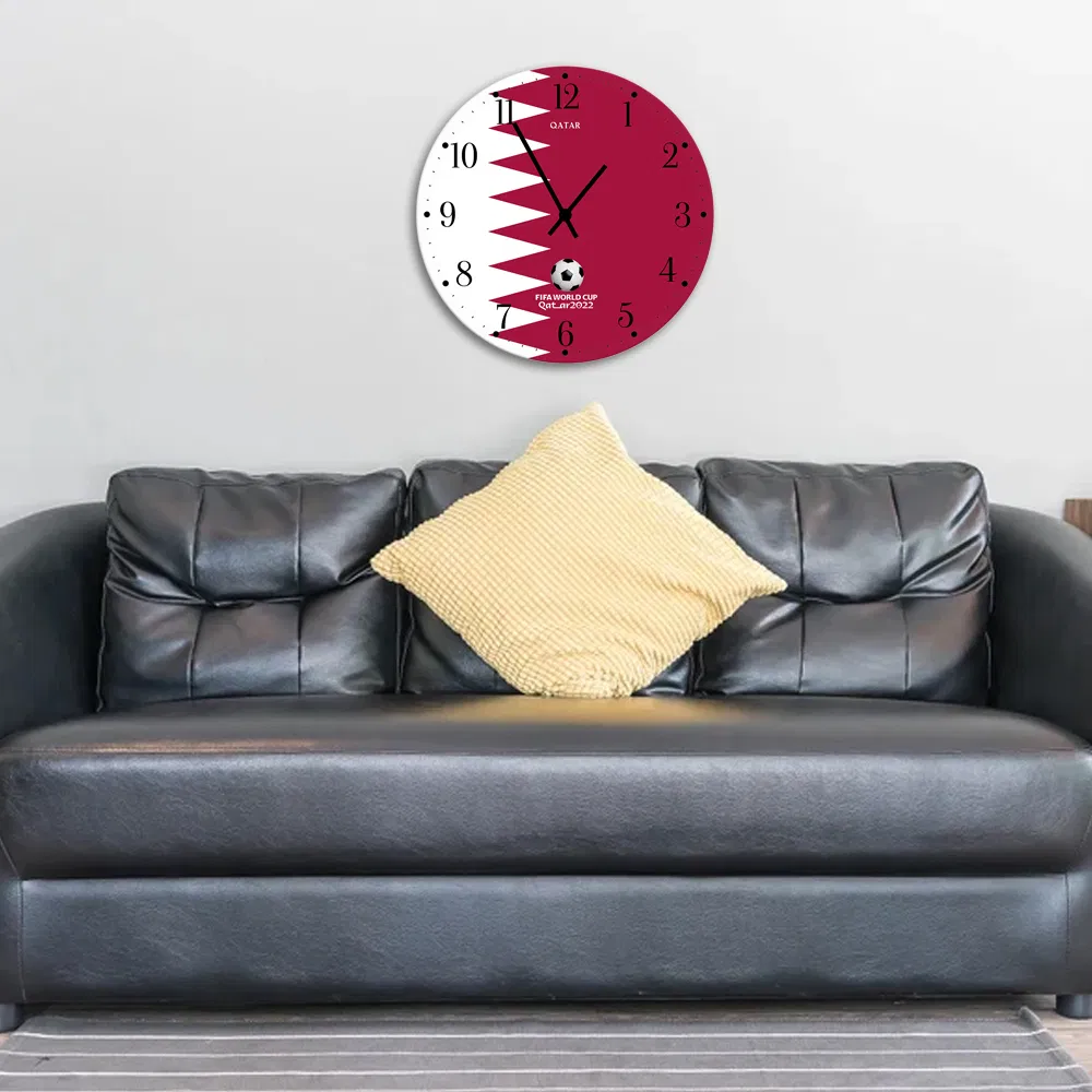 World Cup Light Luxury Wood Wall Clock