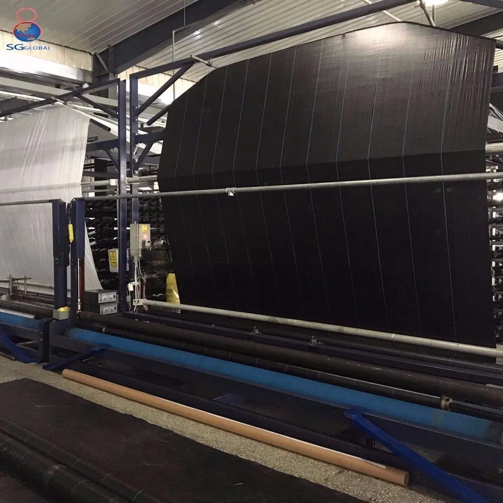 Plastic Heavy Duty 300g Anti-UV Garden Weeding Polypropylene Cloth Weed Control Mat Ground Cover Silt Fence Construction Black Fabric PP Woven Geotextile