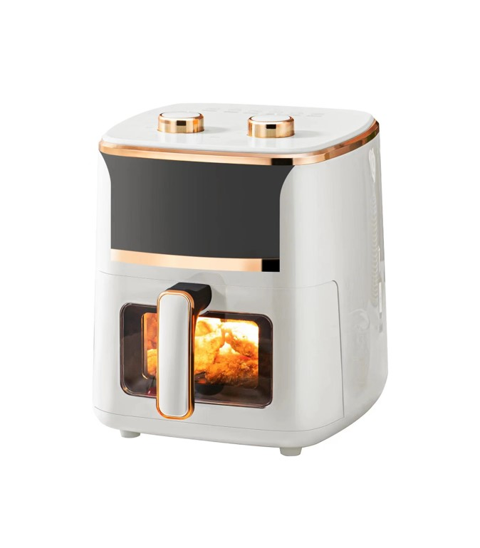 Premium Smart Air Fryer with Touch Screen and Visible Machinery