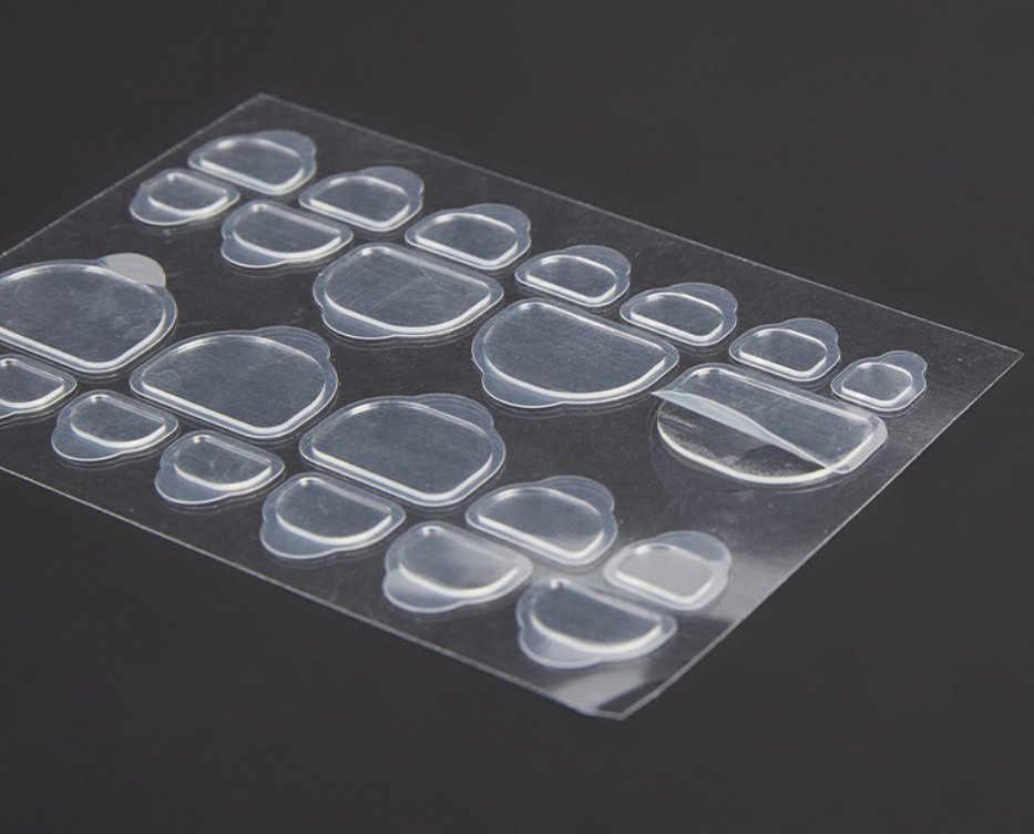 24PCS/Sheet Double Sided Clear DIY Nail Art Beauty Tabs Double-Side Adhesive Waterproof Tabs Glue Jelly Gel Sticker
