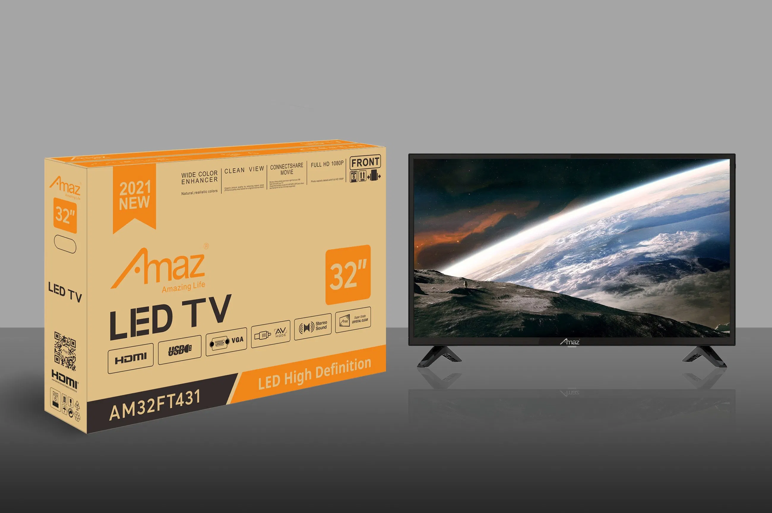 Amaz LED TV Smart 32/43inch Android 4K UHD Television Custom Logo