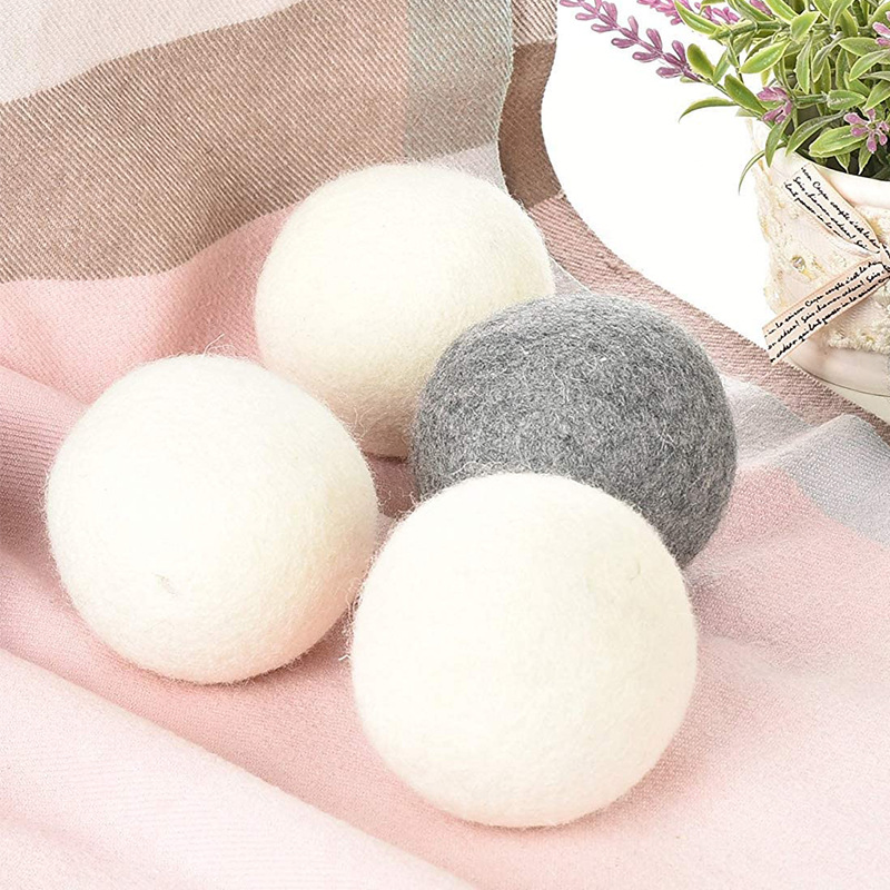 Handy Laundry, Wool Dryer Balls Natural Fabric Softener, Reusable Reduces Wrinkles