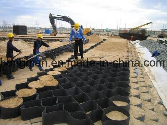 HDPE Honeycomb Gravel Retainer Plastic Geoweb System Smooth and Perforated Geocell Parking Lot Factory Supply Company Price