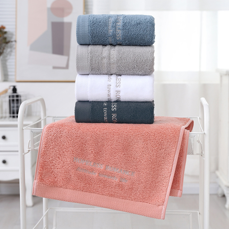 New Style Cotton Hand Towel Custom Embroidery Logo Sport Hotel Towel Home Use Bath Towel