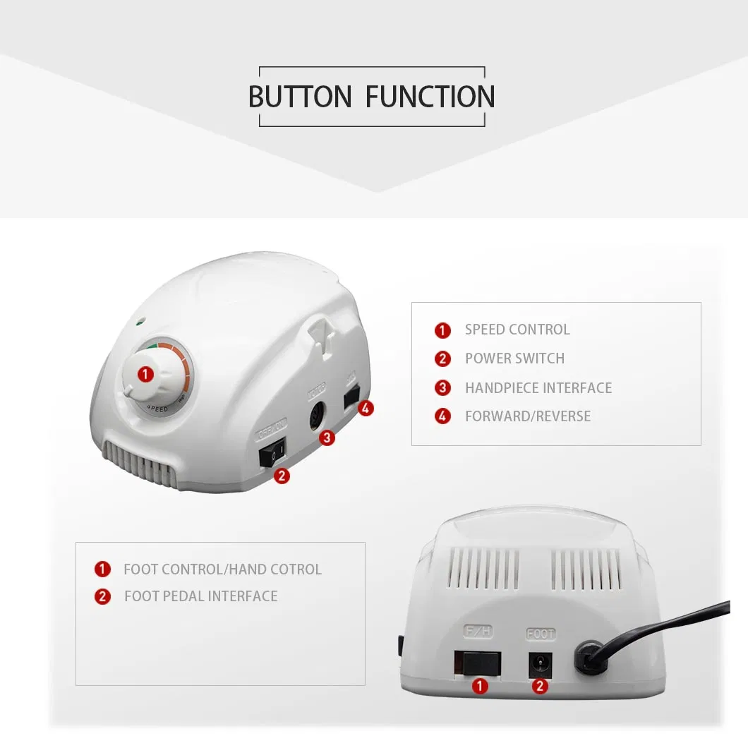 45000rpm Marathon Micromotor Champion-3 Electric Nail Drill Manicure Machine Dental Lab Equipment