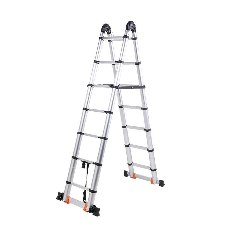 Double Sidesingle Straight Folding Step Telescopic Aluminum Ladder for Sale