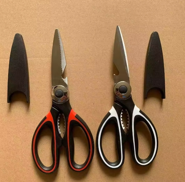 Kitchen Multi-Functional Stainless Steel Scissors for Cutting Bone and Meat