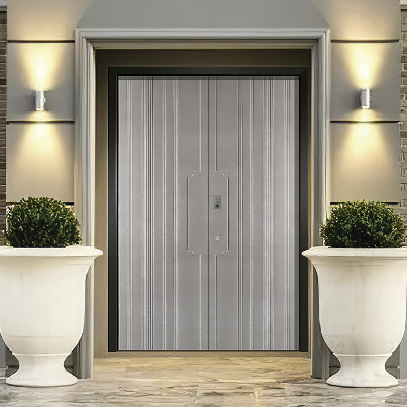 Premium Fireproof Wooden Entrance Doors for Energy Efficiency