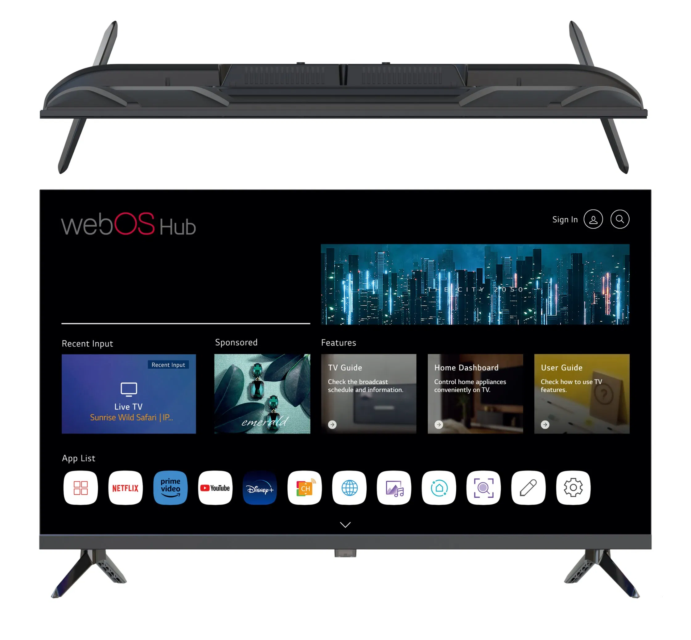 Android Frameless Bezel-Less 70 Inch 4K FHD Smart Digital LED TV Android TV